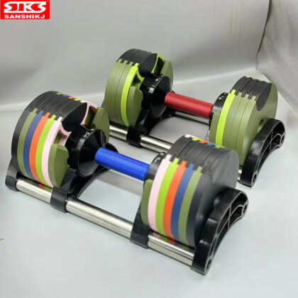 Adjustable Round Dumbbell Set – Second Generation, 2kg Increment, 24kg/36kg, Upgraded Fitness Equipment